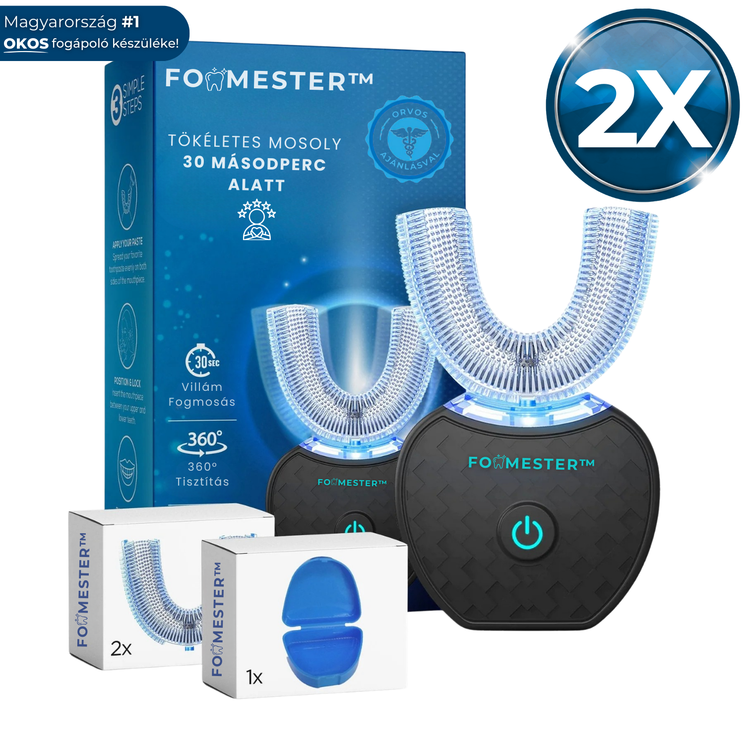 FogMester™ – Automatikus Fogkefe 2 db